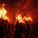 Flames Against the Night The Fiery Spectacle of Liestal's Chienbäse Parade