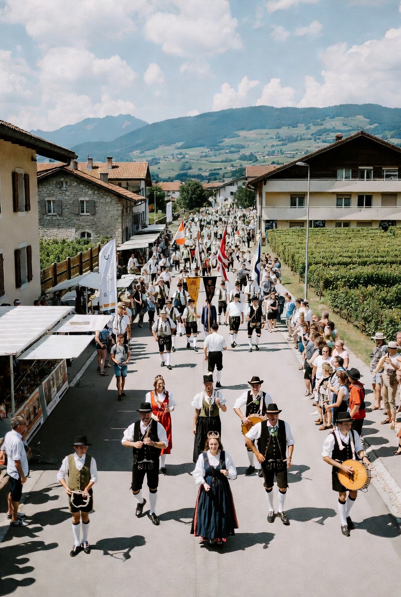 Harvest of Harmony The Joyful Tradition of Swiss Vintage Festivals (Fêtes des Vendanges)