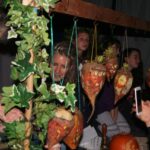 Punkie Night. Lanterns from Turnips Lighting Up Somerset Streets in England