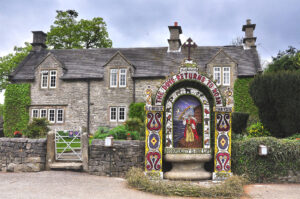 Tissington Well Dressing. Floral Masterpieces on Ancient Wells in Derbyshire, England