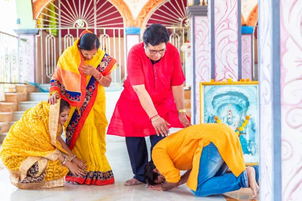 The Ritual of Touching Elders’ Feet in India